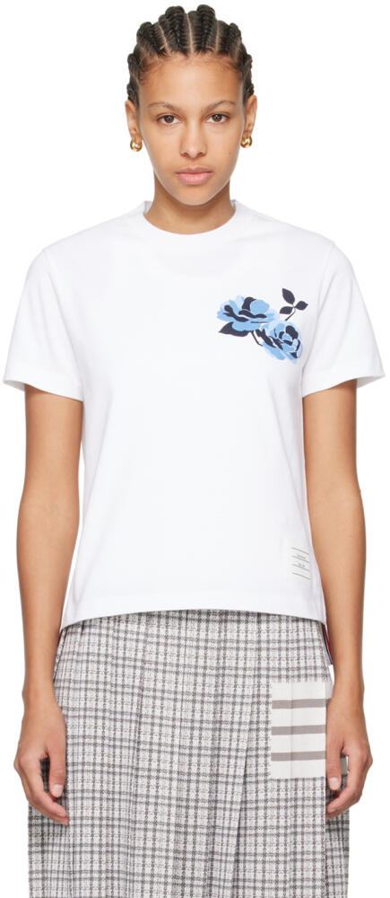 Thom Browne White Rose T-Shirt Cover