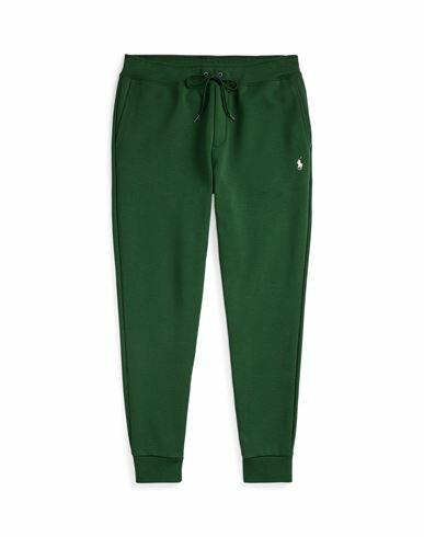 Polo Ralph Lauren Double-knit Jogger Pant Man Pants Emerald green Cotton, Recycled polyester Cover