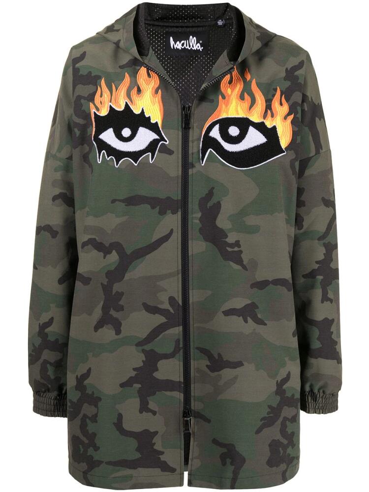 Haculla Eyes On Fire jacket - Green Cover