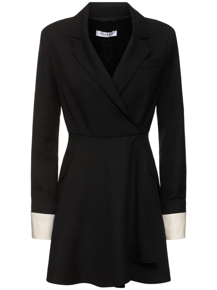 MAX MARA Sella Wool Gabardine Mini Dress Cover