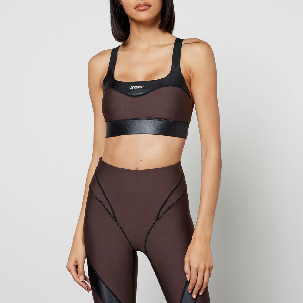 P.E Nation Mastery Stretch -Jersey Sports Bra Cover