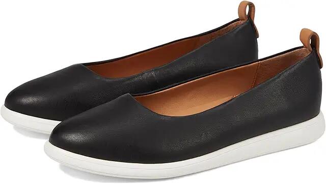 Gentle Souls by Kenneth Cole Bella (Black Leather) Women's Flat Shoes Cover