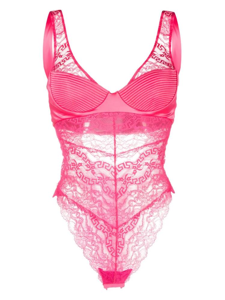 Versace lace-detail bodysuit - Pink Cover