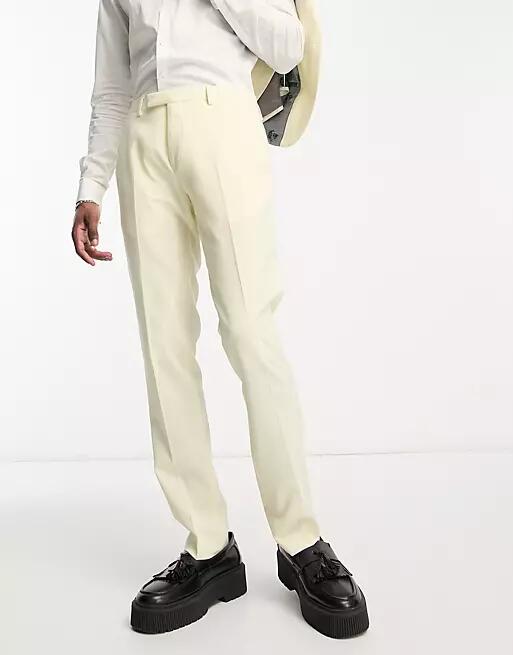 Twisted Tailor buscot suit pants in off white Cover