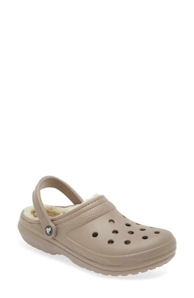 CROCS ™ Classic Lined Slipper in Mushroom/Bone Cover