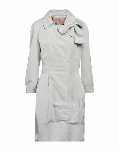 Ermanno Scervino Woman Overcoat & Trench Coat Light grey Polyester Cover