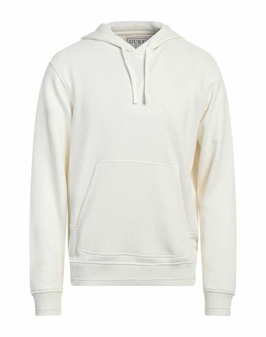 Guess Man Sweatshirt Ivory Cotton, Polyester Cover