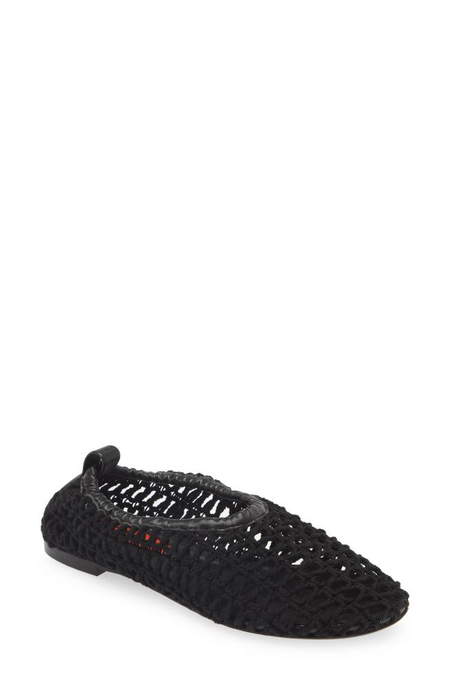 Simon Miller Riad Crochet Flat in Black Cover