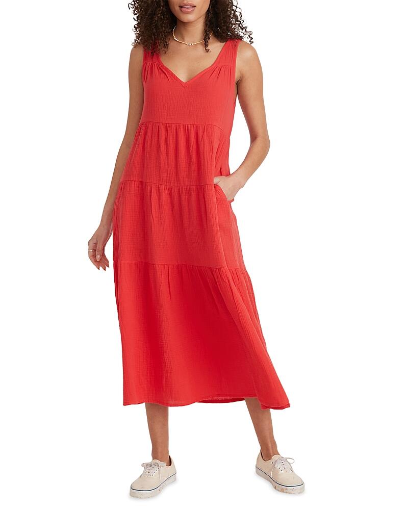 Marine Layer Corinne Cotton Maxi Dress Cover