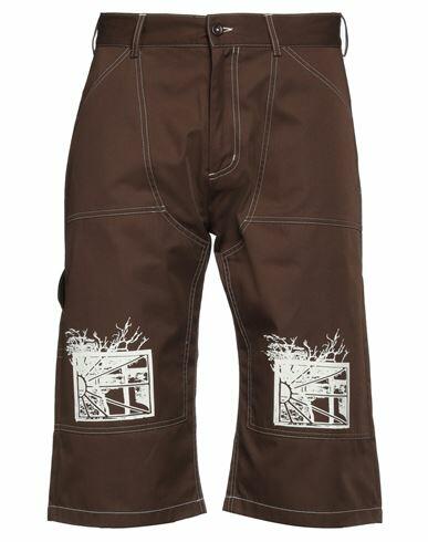 Rassvet Man Shorts & Bermuda Shorts Dark brown PES - Polyethersulfone, Cotton Cover