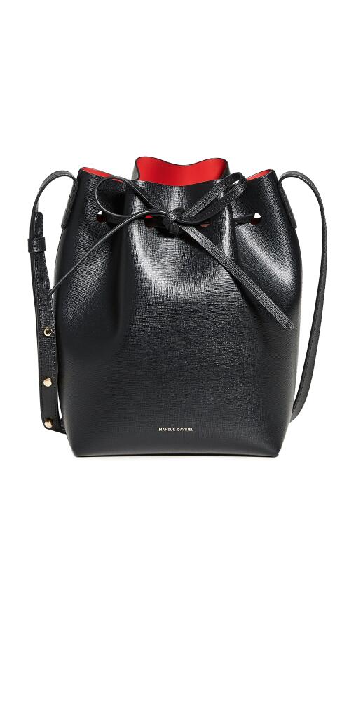 Mansur Gavriel Mini Bucket Black/Flamma Cover