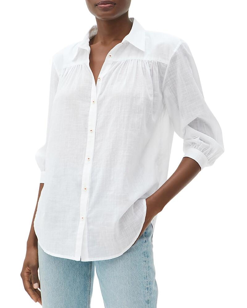 Michael Stars Robyn Button Down Cotton Shirt Cover