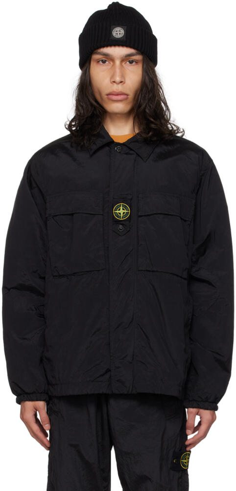 Stone Island Black Double-Dyed Jacket Cover