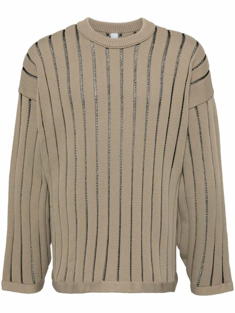 CFCL Louver rib-knit jumper - Neutrals Cover