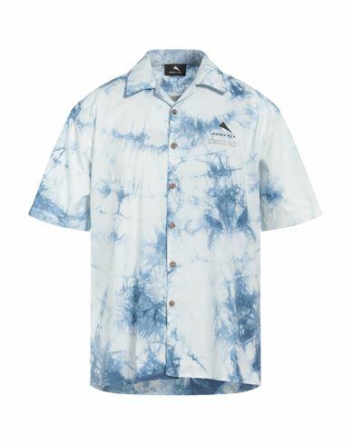 Mauna Kea Man Shirt Slate blue Cotton Cover