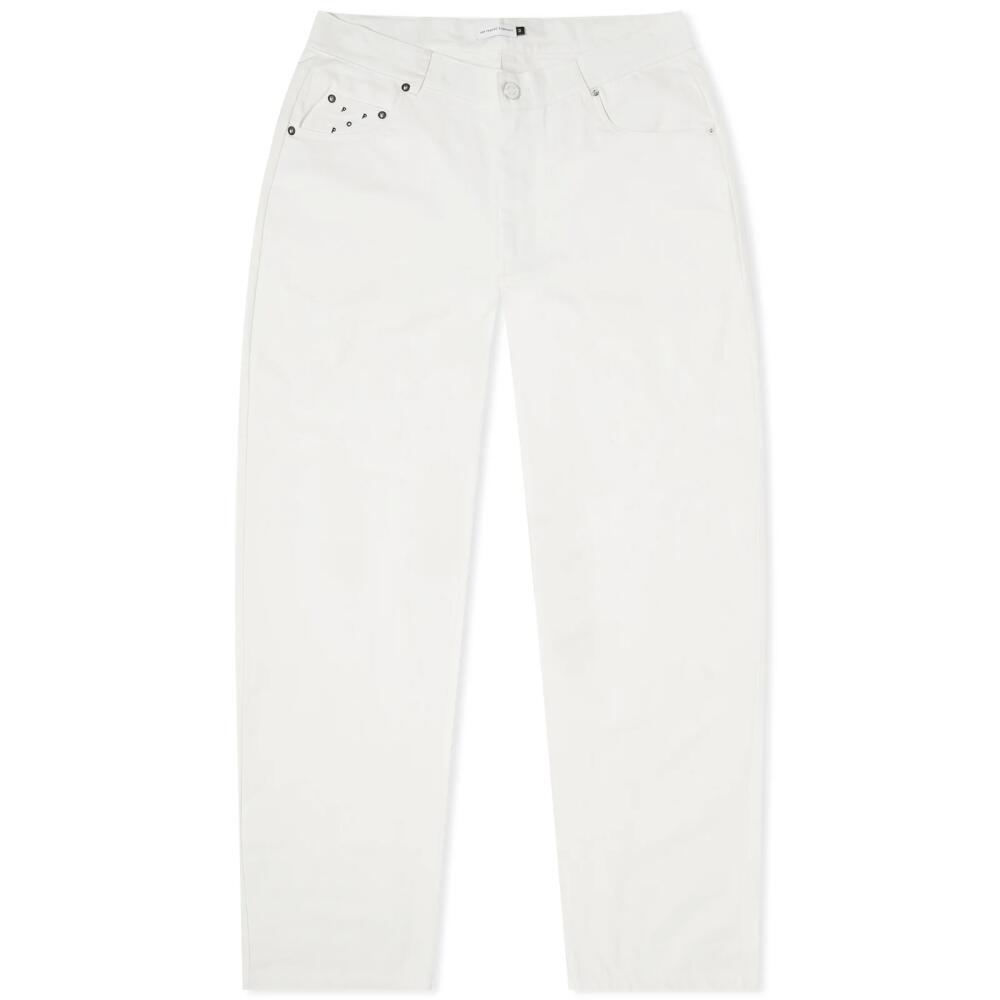 POP Trading Company Men's Drs Linen Pant in Off White Cover