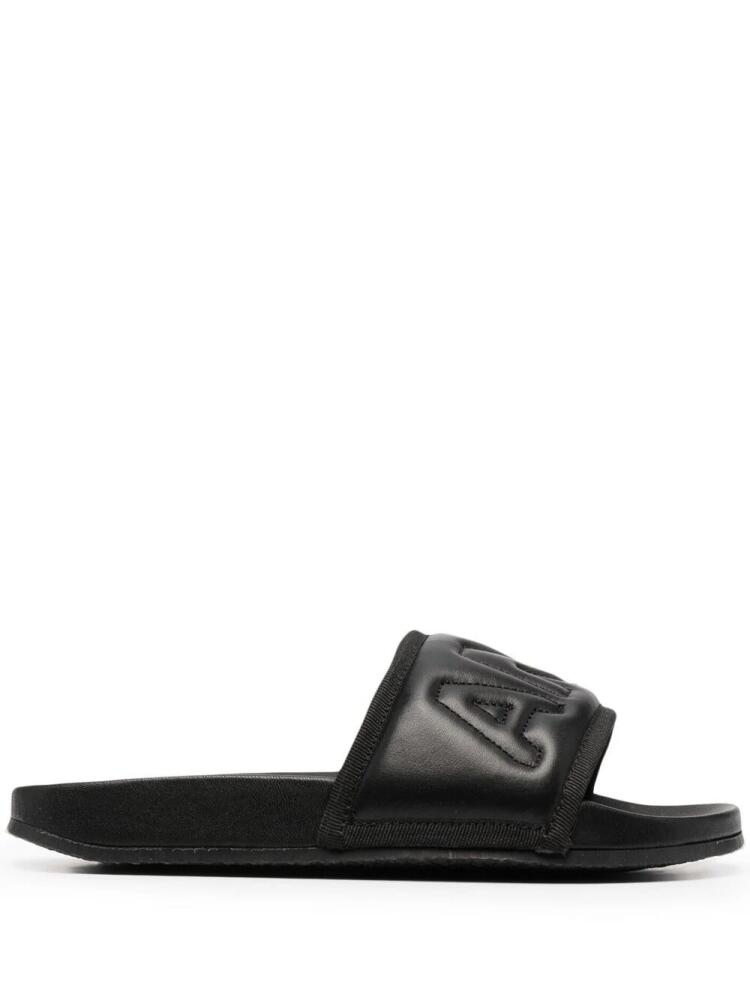 AMBUSH padded leather slides - Black Cover