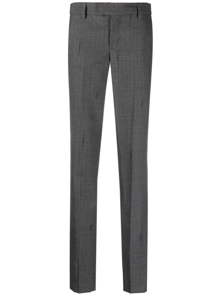 Zadig&Voltaire Prune striped slim trousers - Grey Cover