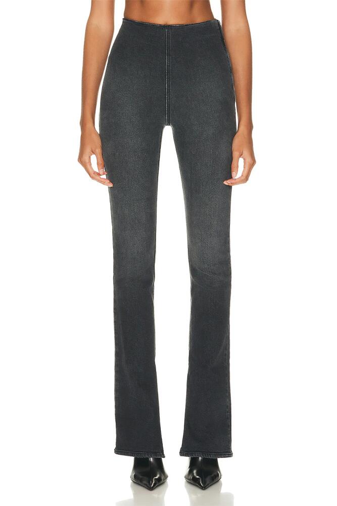 EB Denim Split Hem Jeggings in Charcoal Cover