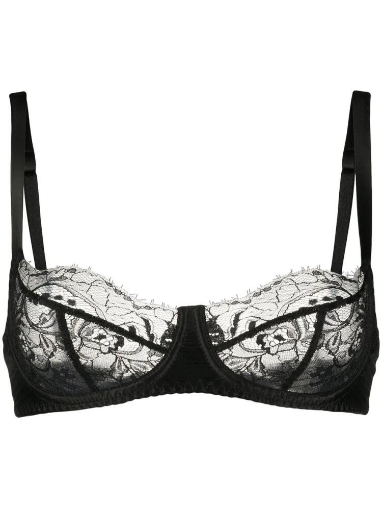 Fleur Of England lace balconette bra - Black Cover