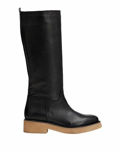 Leonardo Principi Woman Boot Black Calfskin Cover