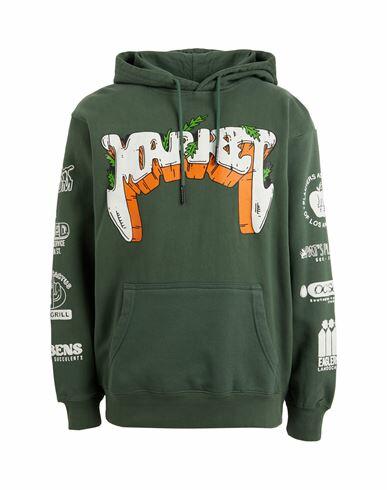 Market Growclub Hoodie Man Sweatshirt Dark green Cotton Cover