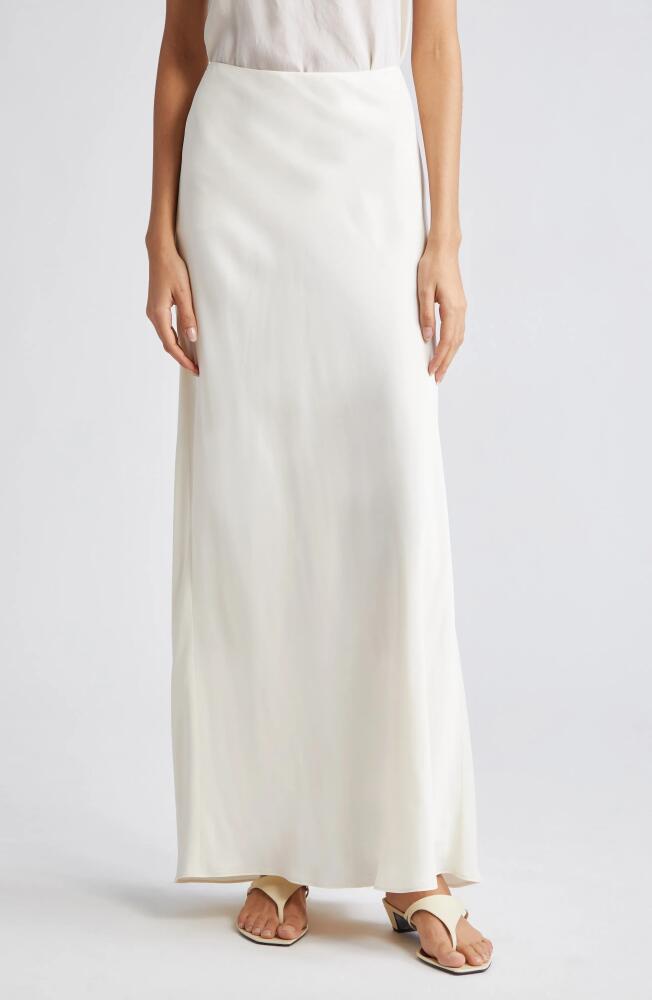 Róhe Satin Maxi Skirt in Cream Cover