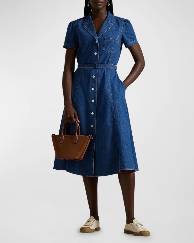 Polo Ralph Lauren Buttoned Denim Midi Dress Cover