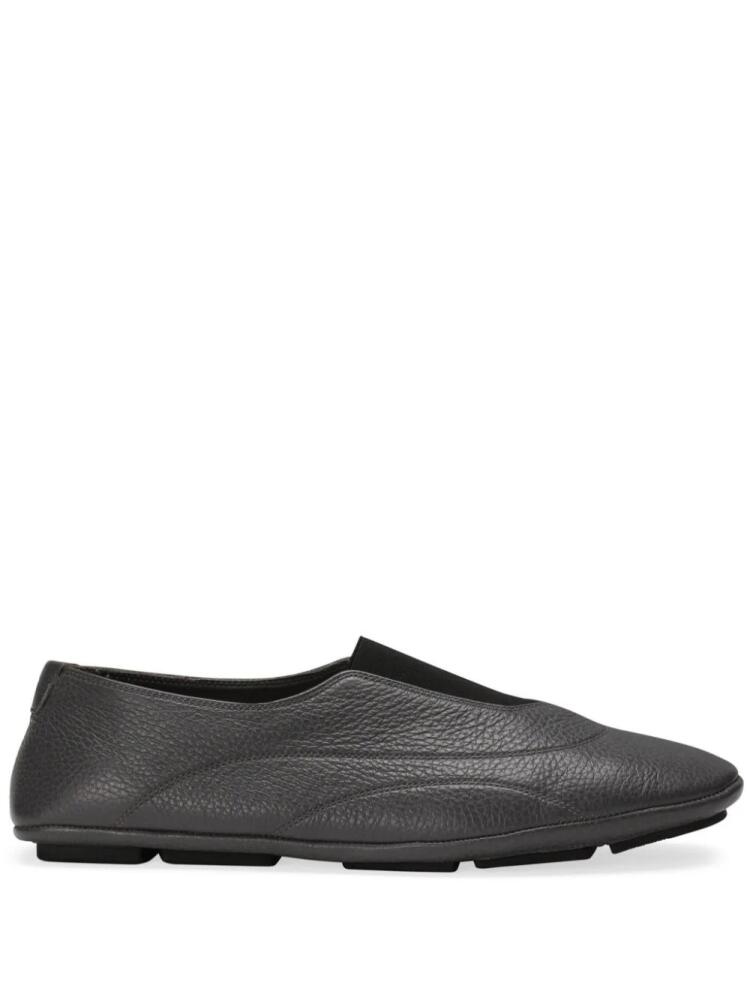 Dolce & Gabbana leather almond-toe slippers - Black Cover