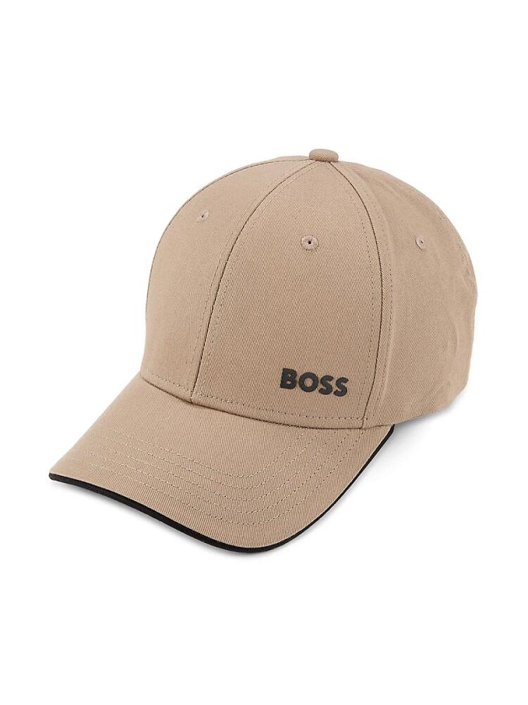 BOSS Men's Logo Twill Baseball Cap - Light Pastel Grey Cover