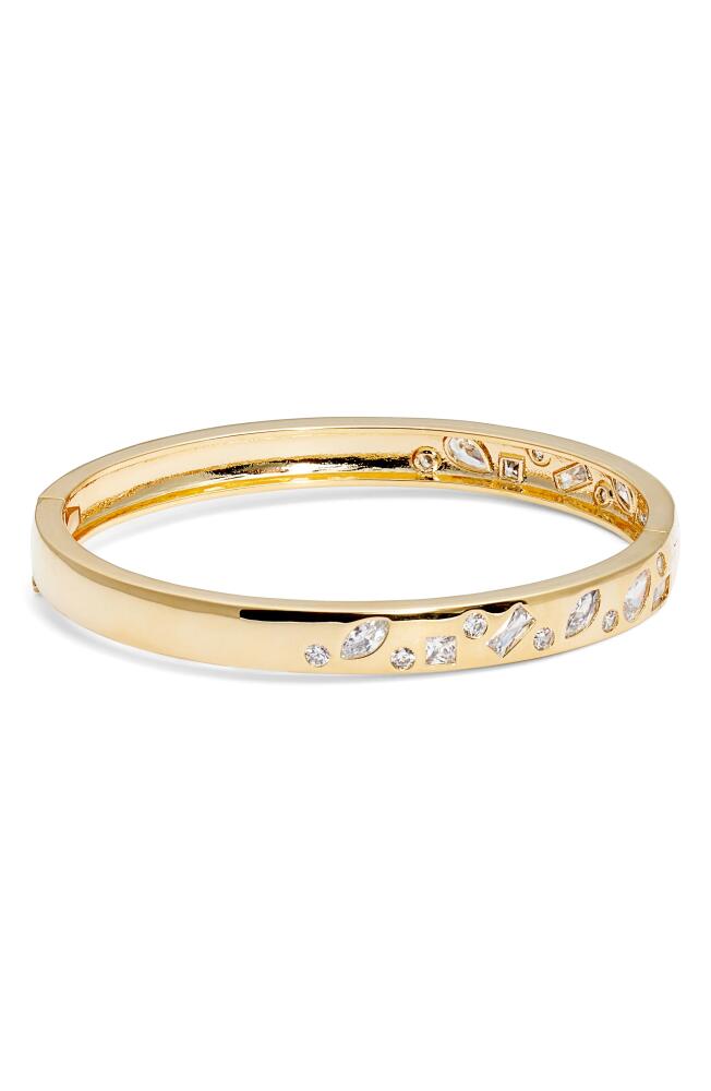 Nordstrom Scattered Mix Cubic Zirconia Bangle in Clear- Gold Cover