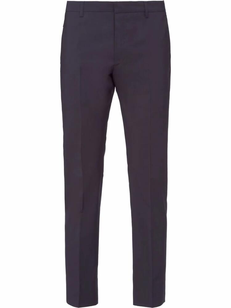 Prada tailored straight-leg trousers - Blue Cover