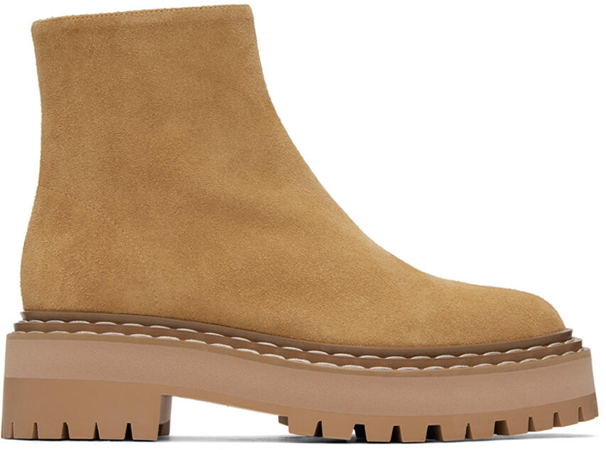 Proenza Schouler Tan Lug Sole Platform Boots Cover