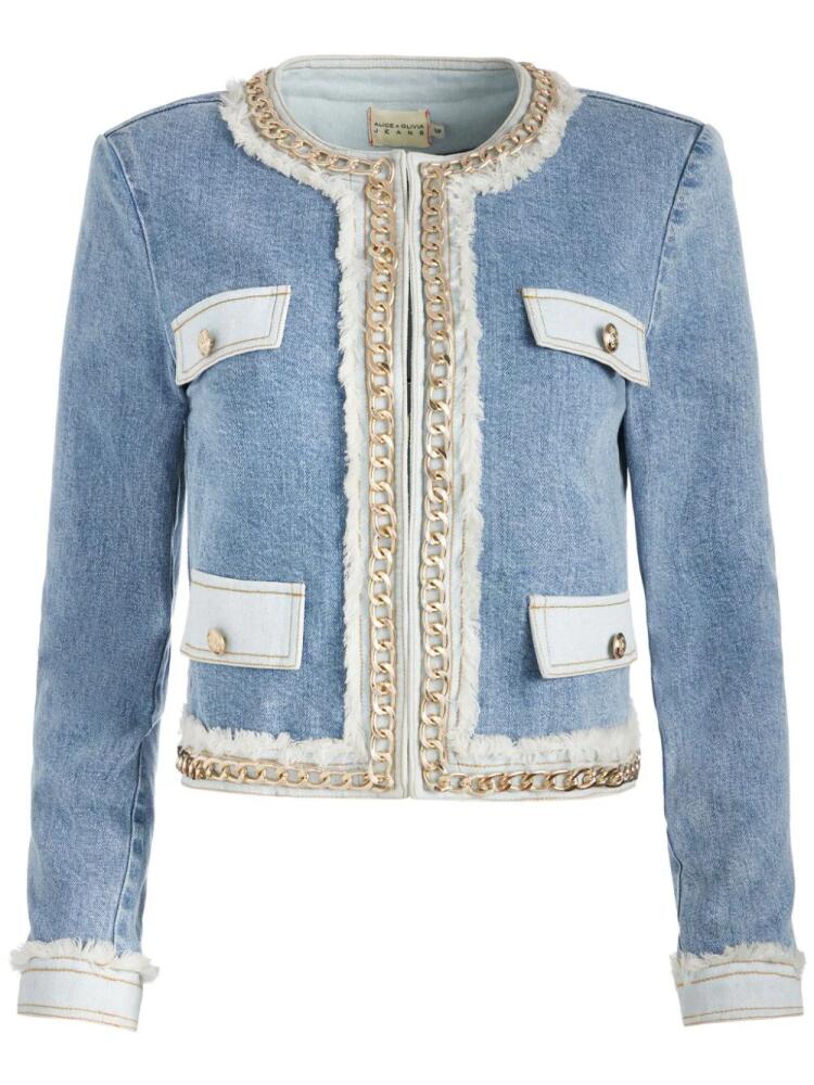 alice + olivia Landon cropped jacket - Blue Cover