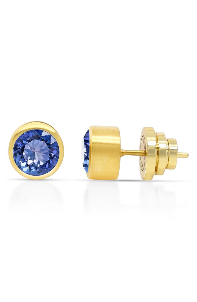 Dean Davidson Signature Midi Knockout Stud Earrings in Midnight Blue/gold Cover