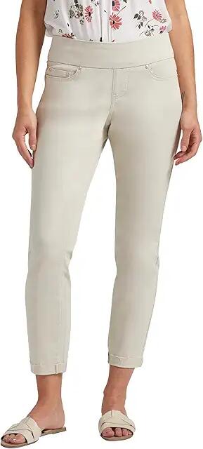 Jag Jeans Amelia Mid-Rise Slim Ankle Pants (Stone) Women's Casual Pants Cover