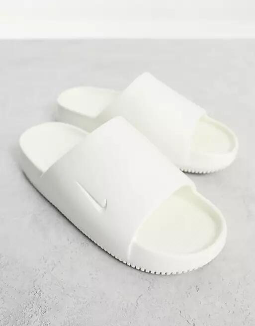 Nike Calm Slides in off white Cover