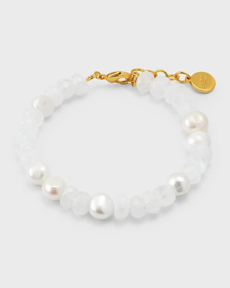 NEST Jewelry Faceted Moonstone and Pearl Bracelet Cover