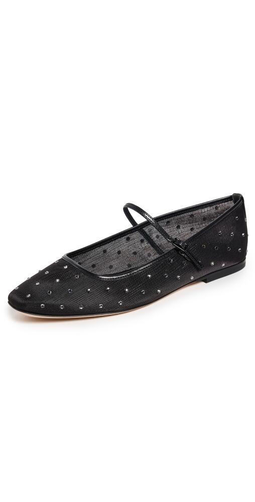 Veronica Beard Ellie Mesh Crystal Flats Black Diamond Cover