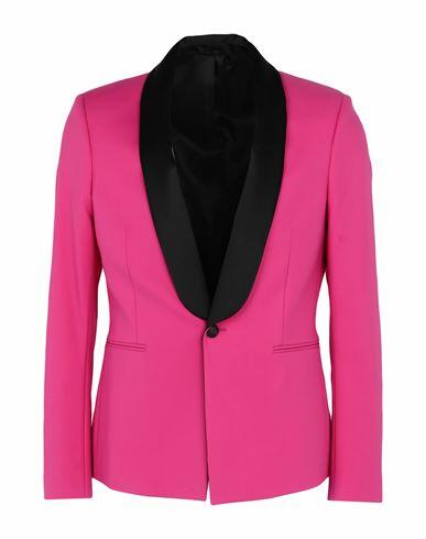 Patrizia Pepe Man Blazer Fuchsia Cotton, Polyamide, Elastane, Polyester Cover