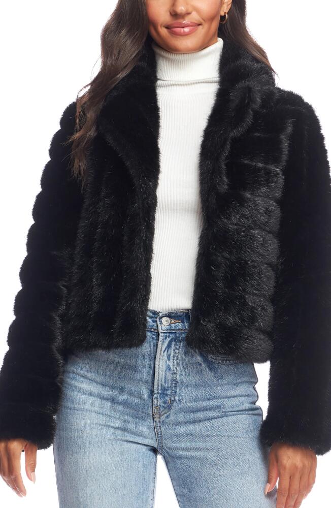 DONNA SALYERS FABULOUS FURS Maven Faux Fur Jacket in Black Cover