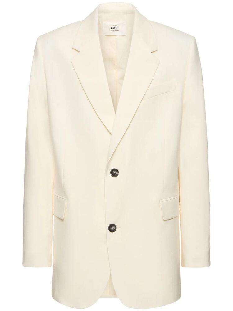 AMI PARIS Oversize Single Breast Wool Blazer Cover