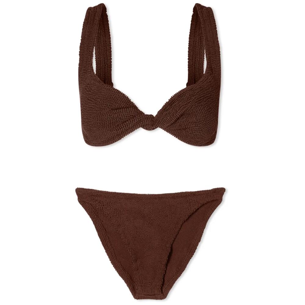 Hunza G Women's Juno Bikini in Chocolate Cover