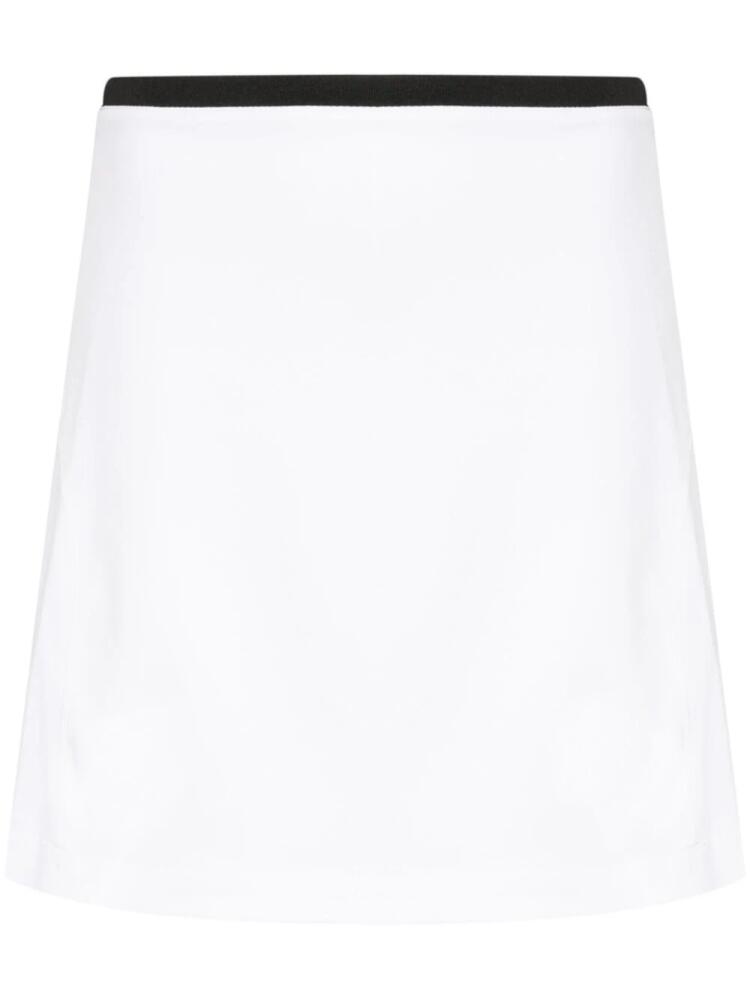 J.Lindeberg Temba logo-print mini skirt - White Cover