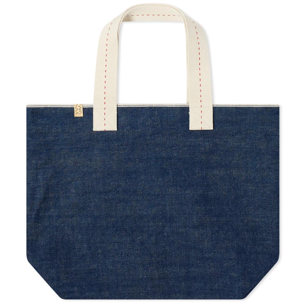 Visvim Men's Raw Comber Tote Bag in Denim Cover