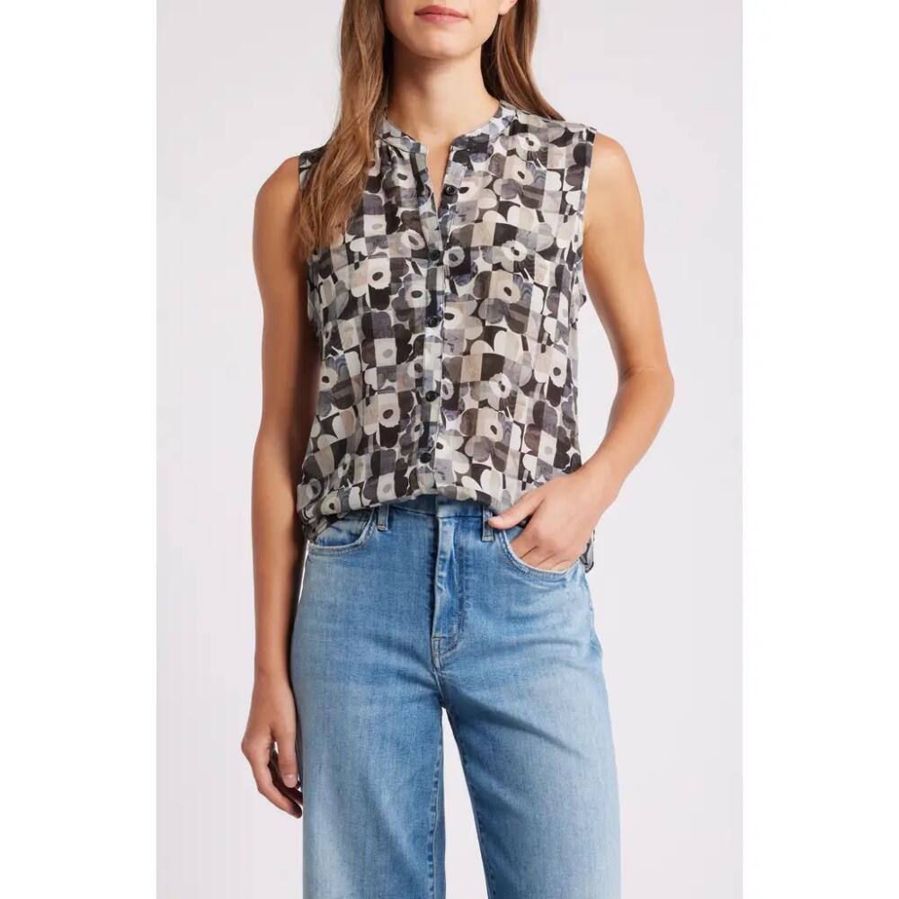 APNY Print Sleeveless Shirt in Grey Multi Cover