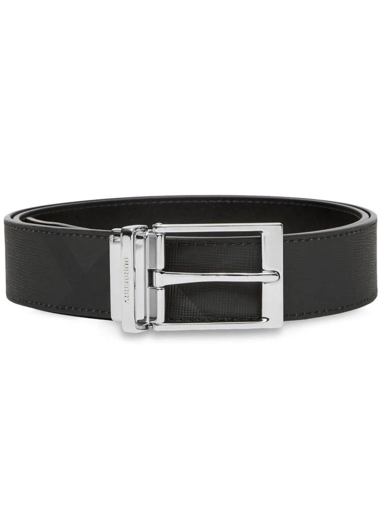 Burberry reversible check leather belt - Grey Cover