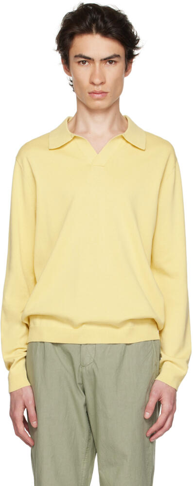 NORSE PROJECTS Yellow Leif Long Sleeve Polo Cover