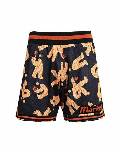 Market Morning Pick Up Mesh Basketball Shorts Man Shorts & Bermuda Shorts Black Polyester Cover