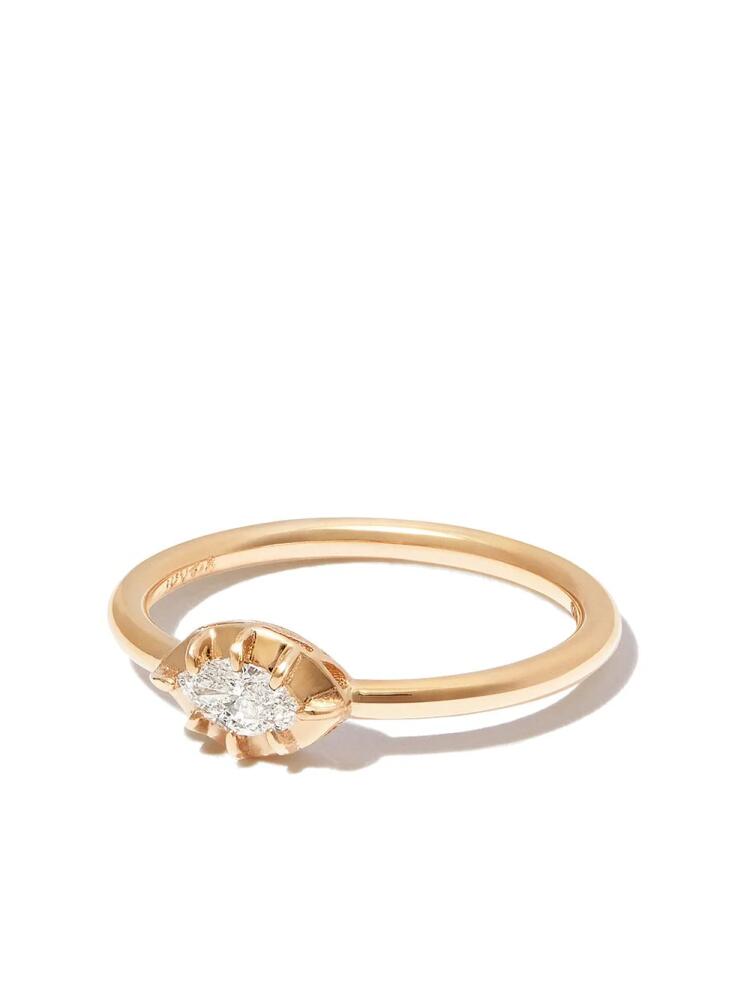 Jacquie Aiche 14kt yellow gold Sophia white diamond ring Cover